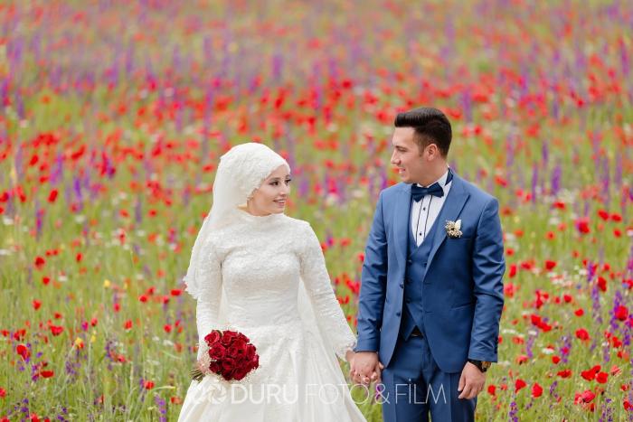 gulsum mehmet beysehir golu dugun fotograflari tesettur dugun pozlari 05