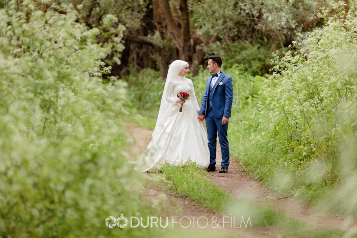 gulsum mehmet beysehir golu dugun fotograflari tesettur dugun pozlari 13