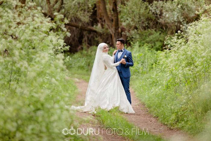 gulsum mehmet beysehir golu dugun fotograflari tesettur dugun pozlari 14