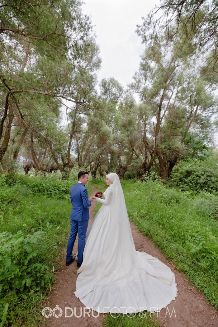 gulsum mehmet beysehir golu dugun fotograflari tesettur dugun pozlari 32